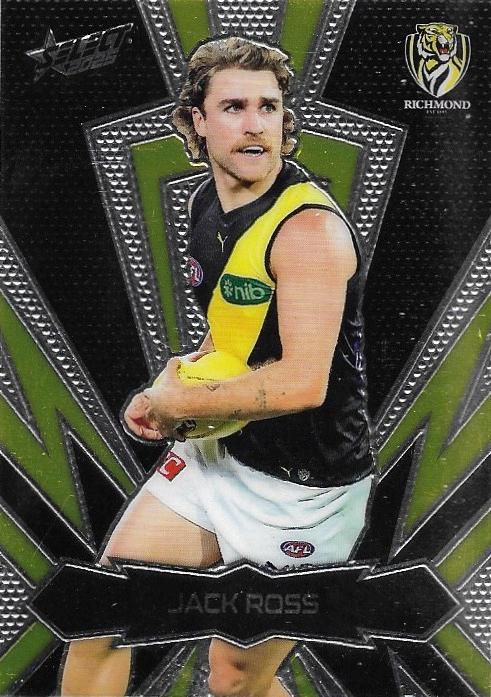Jack Ross #LT166 Richmond Tigers | 2025 Select AFL Footy Stars - Luminous Thunderbolt