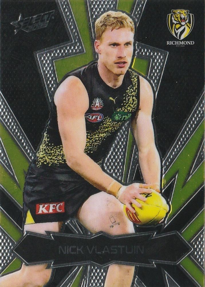 Nick Vlastuin #LT168 Richmond Tigers | 2025 Select AFL Footy Stars - Luminous Thunderbolt
