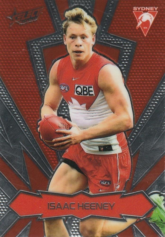 Isaac Heeney #LT185 Sydney Swans | 2025 Select AFL Footy Stars - Luminous Thunderbolt