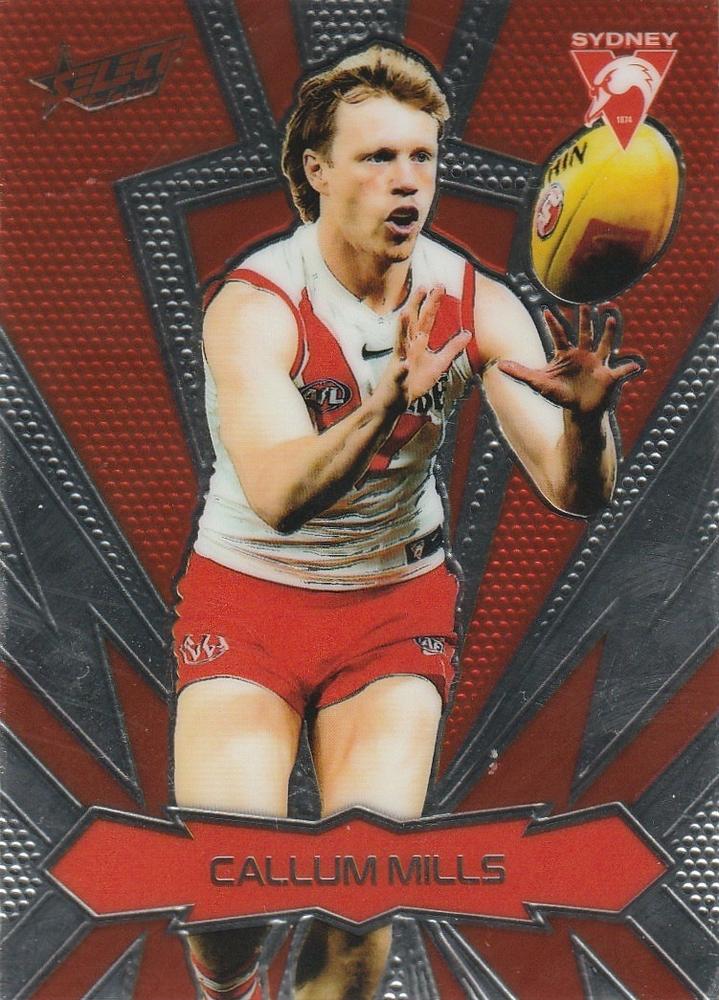 Callum Mills #LT189 Sydney Swans | 2025 Select AFL Footy Stars - Luminous Thunderbolt