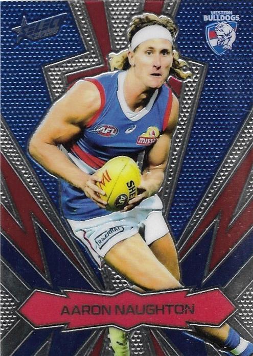 Aaron Naughton #LT209 Western Bulldogs | 2025 Select AFL Footy Stars - Luminous Thunderbolt