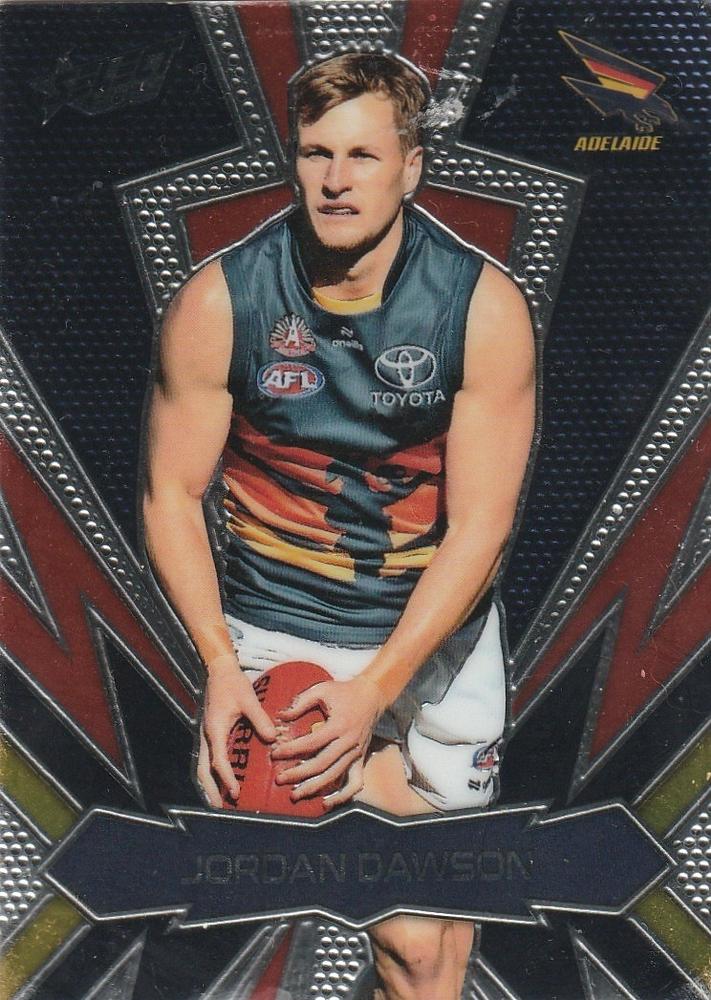 Jordan Dawson #LT2 Adelaide Crows | 2025 Select AFL Footy Stars - Luminous Thunderbolt
