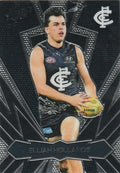 Elijah Hollands #LT32 Carlton Blues | 2025 Select AFL Footy Stars - Luminous Thunderbolt