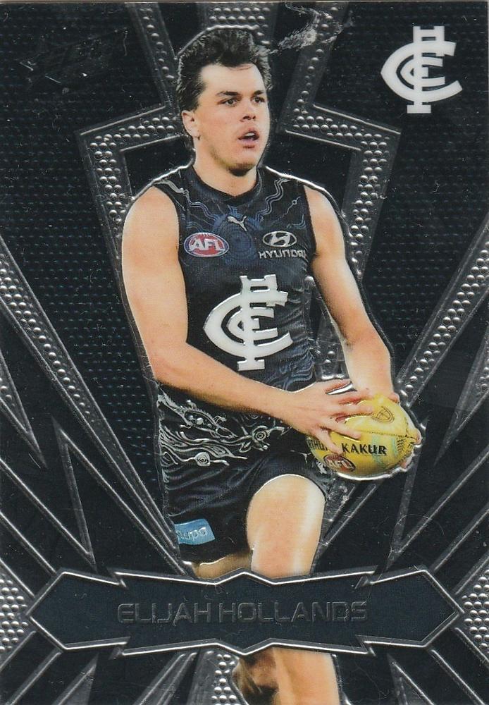 Elijah Hollands #LT32 Carlton Blues | 2025 Select AFL Footy Stars - Luminous Thunderbolt