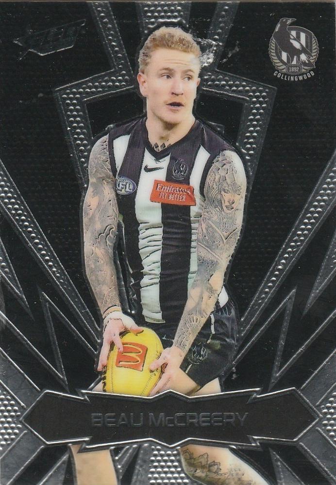 Beau McCreery #LT45 Collingwood Magpies | 2025 Select AFL Footy Stars - Luminous Thunderbolt