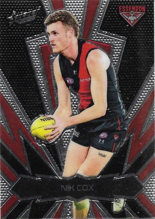 Nik Cox #LT51 Essendon Bombers | 2025 Select AFL Footy Stars - Luminous Thunderbolt
