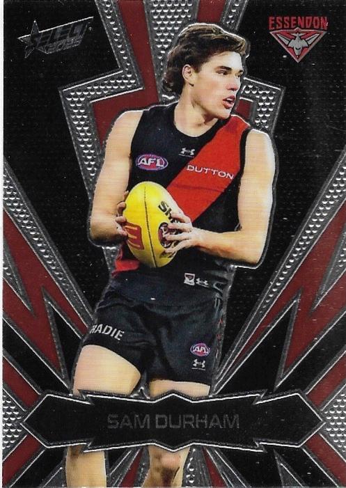 Sam Durham #LT53 Essendon Bombers | 2025 Select AFL Footy Stars - Luminous Thunderbolt