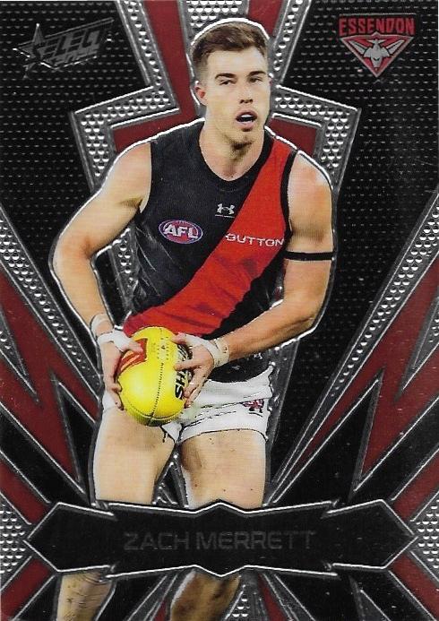 Zach Merrett #LT59 Essendon Bombers | 2025 Select AFL Footy Stars - Luminous Thunderbolt