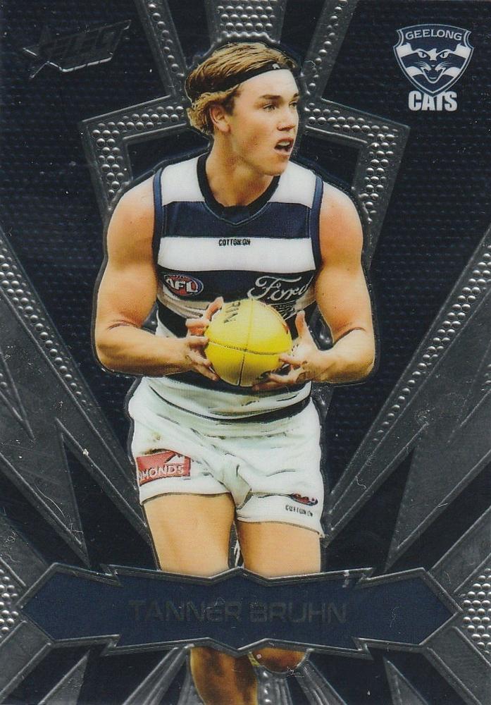 Tanner Bruhn #LT73 Geelong Cats | 2025 Select AFL Footy Stars - Luminous Thunderbolt