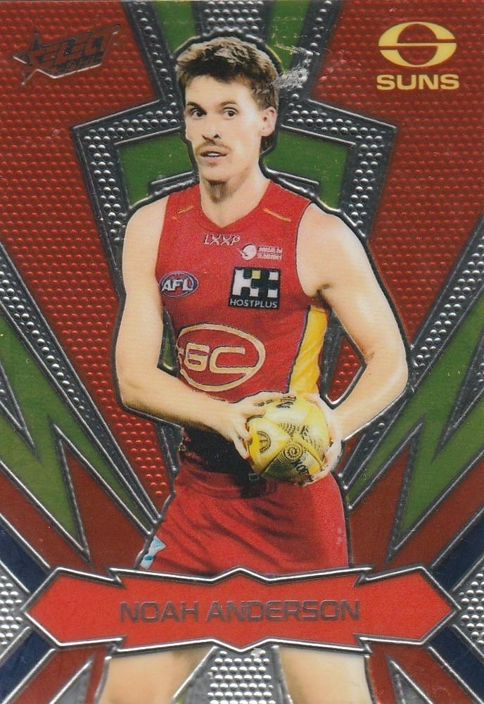 Noah Anderson #LT97 Gold Coast Suns | 2025 Select AFL Footy Stars - Luminous Thunderbolt