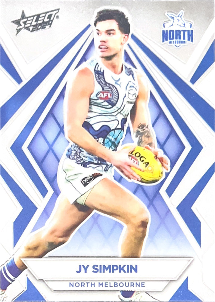 Jy Simpkin #L117 North Melbourne Kangaroos | Luminous 2024 Select AFL Footy Stars