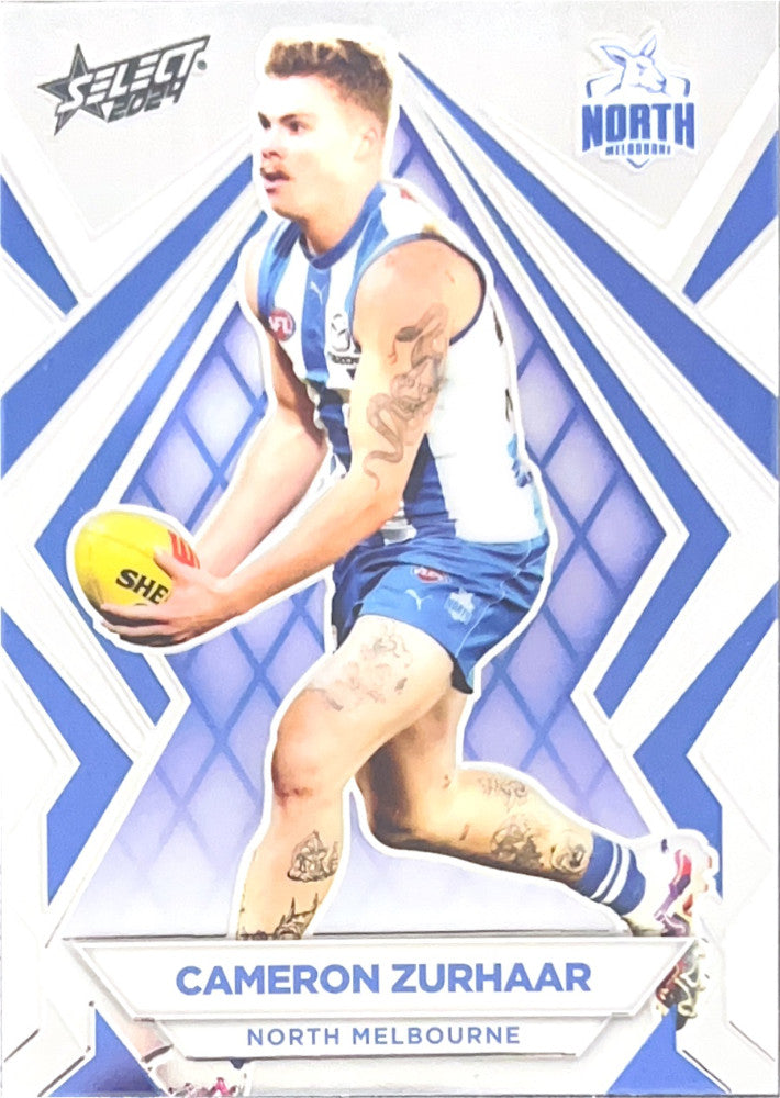 Cameron Zurhaar #L120 North Melbourne Kangaroos | Luminous 2024 Select AFL Footy Stars