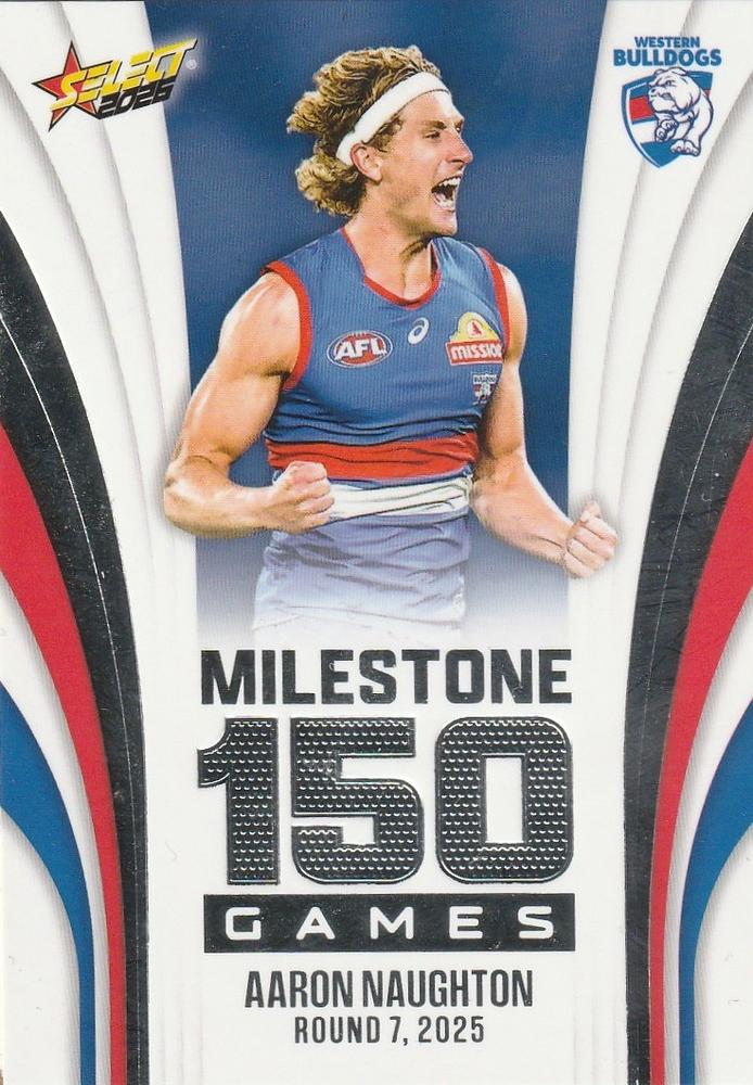Aaron Naughton #MG102 Western Bulldogs | 2026 Select AFL Footy Stars - Milestone Games