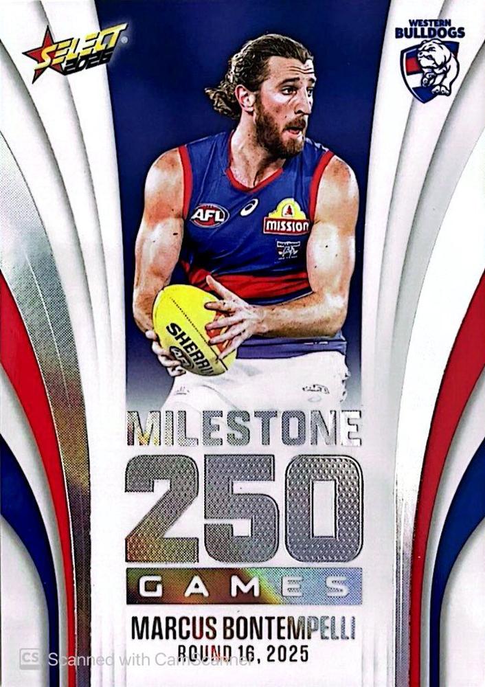 Marcus Bontempelli #MG104 Western Bulldogs | 2026 Select AFL Footy Stars - Milestone Games