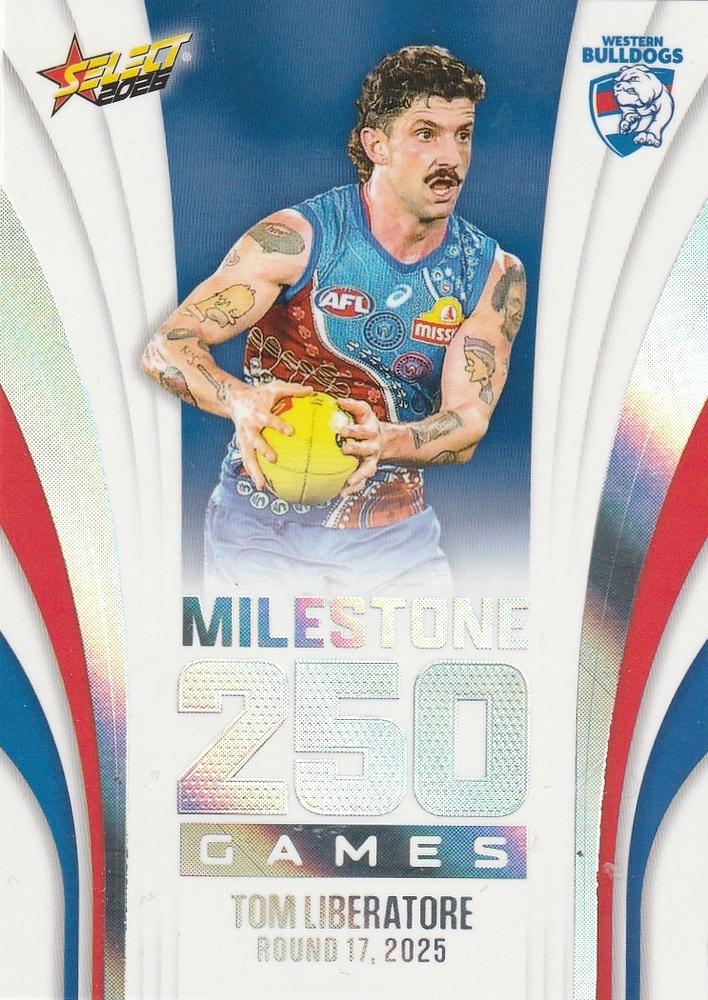 Tom Liberatore #MG105 Western Bulldogs | 2026 Select AFL Footy Stars - Milestone Games