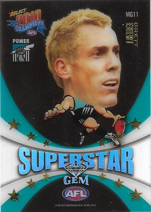 Brett Ebert #MG11 Port Adelaide Power | 2010 Select AFL Champions - Superstar Mascot Gems