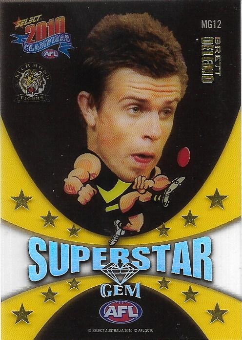 Brett Deledio #MG12 Richmond Tigers | 2010 Select AFL Champions - Superstar Mascot Gems