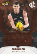 Sam Walsh #MG15 Carlton Blues | 2025 Select AFL Footy Stars - Milestone Games