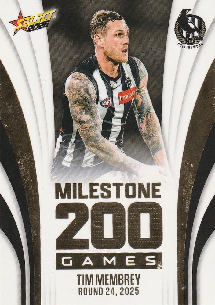 Tim Membrey #MG23 Collingwood Magpies | 2026 Select AFL Footy Stars - Milestone Games