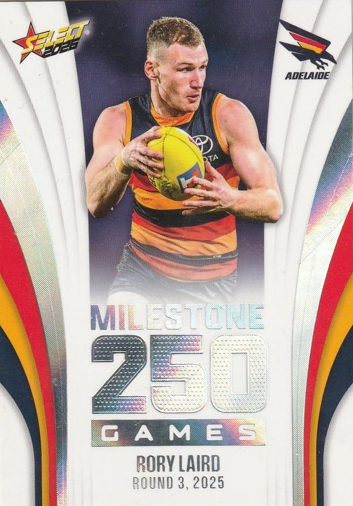 Rory Laird #MG2 Adelaide Crows | 2026 Select AFL Footy Stars - Milestone Games