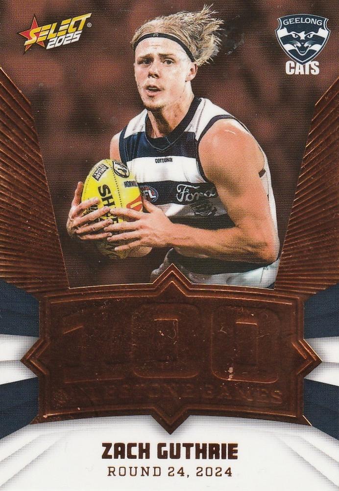 Zach Guthrie #MG43 Geelong Cats | 2025 Select AFL Footy Stars - Milestone Games