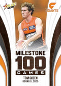 Tom Green #MG44 Greater Western Sydney Giants | 2026 Select AFL Footy Stars - Milestone Games