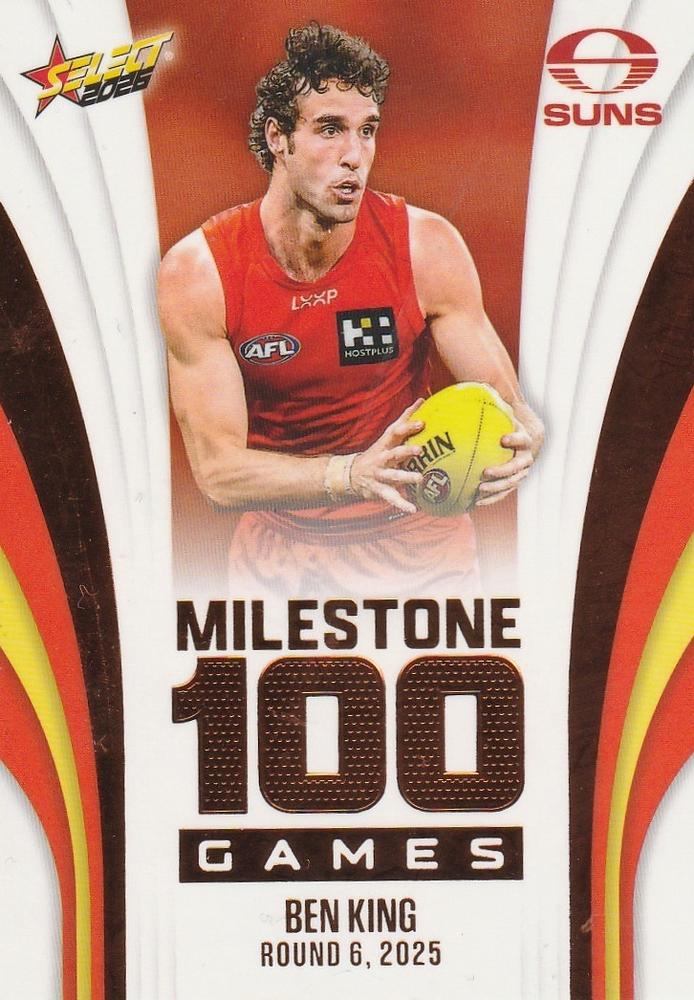 Ben King #MG48 Gold Coast Suns | 2026 Select AFL Footy Stars - Milestone Games