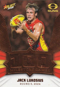 Jack Lukosius #MG51 Gold Coast Suns | 2025 Select AFL Footy Stars - Milestone Games