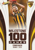 Conor Nash #MG55 Hawthorn Hawks | 2026 Select AFL Footy Stars - Milestone Games
