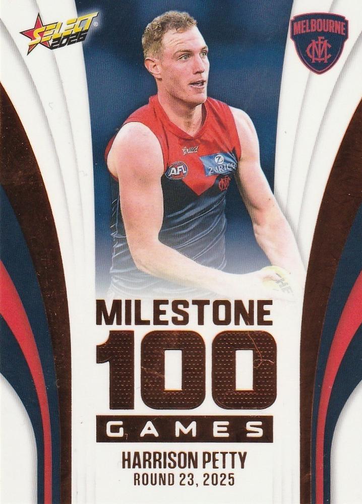 Harrison Petty #MG65 Melbourne Demons | 2026 Select AFL Footy Stars - Milestone Games