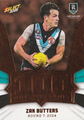 Zak Butters #MG75 Port Adelaide Power | 2025 Select AFL Footy Stars - Milestone Games