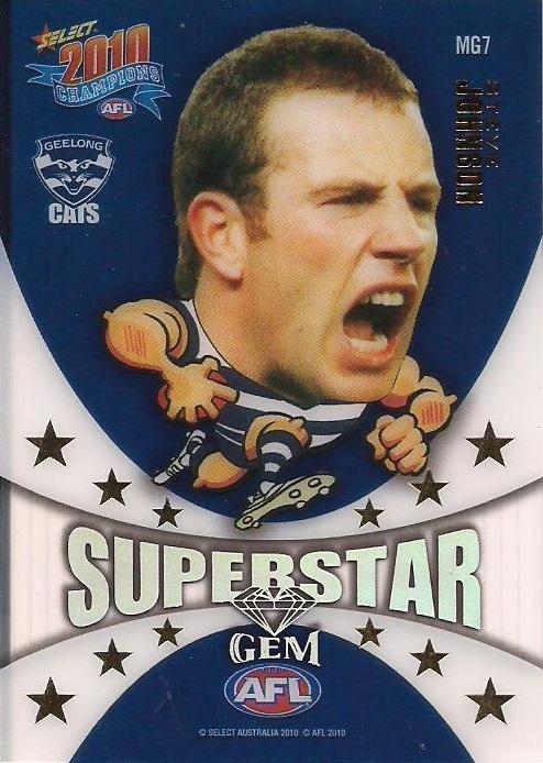Steve Johnson #MG7 Geelong Cats | 2010 Select AFL Champions - Superstar Mascot Gems