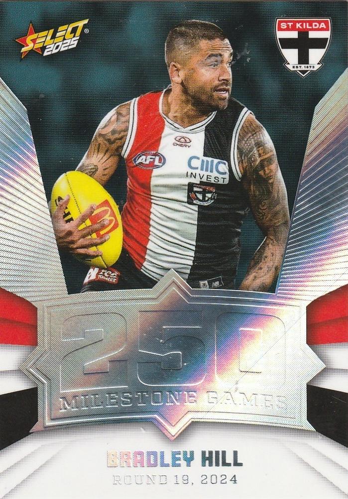Brad Hill #MG85 St. Kilda Saints | 2025 Select AFL Footy Stars - Milestone Games