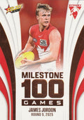 James Jordon #MG90 Sydney Swans | 2026 Select AFL Footy Stars - Milestone Games