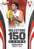 Tom Mccartin #MG95 Sydney Swans | 2026 Select AFL Footy Stars - Milestone Games