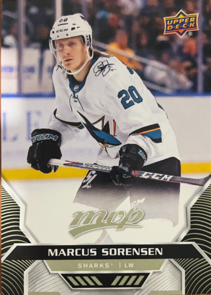 Marcus Sorensen #80 San Jose Sharks | 2020-21 Upper Deck MVP