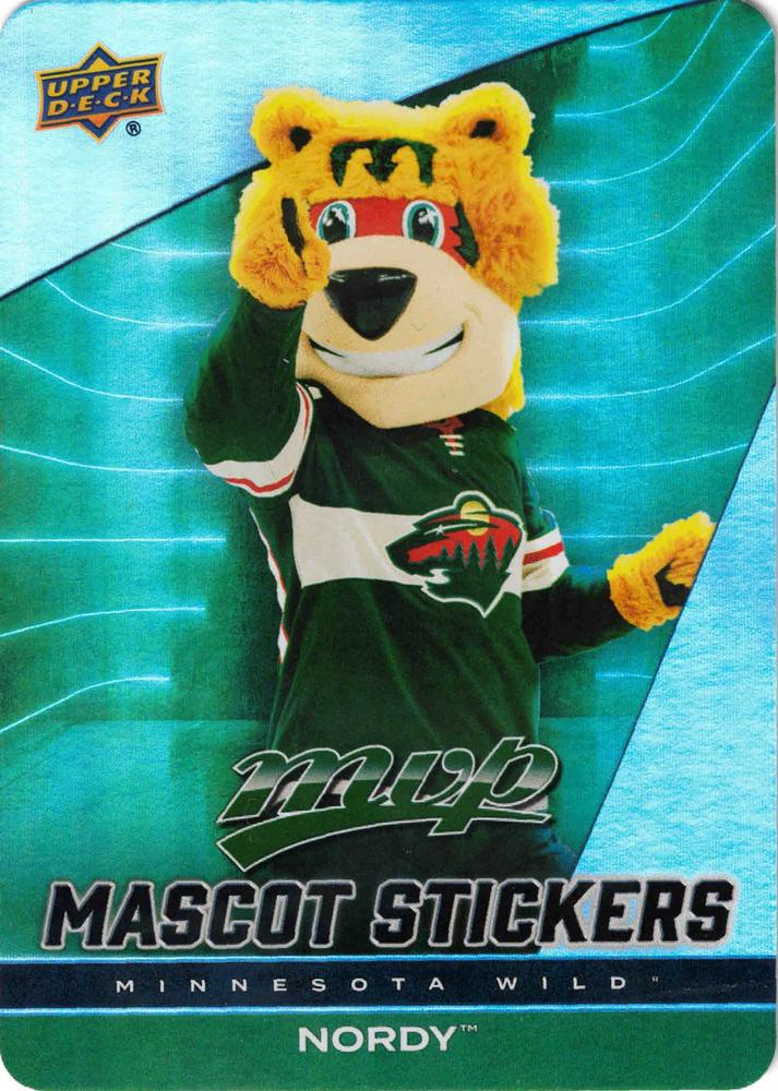 Nordy #MS-13 Minnesota Wild | 2025-26 Upper Deck MVP Mascot Stickers
