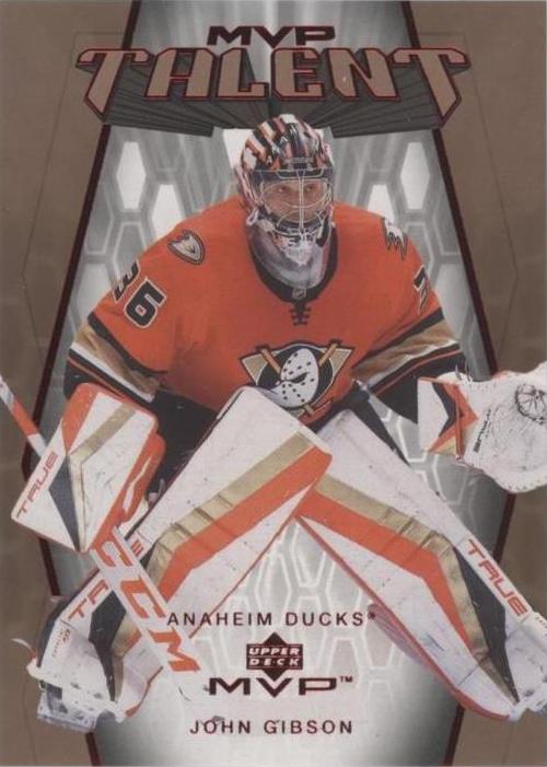 John Gibson #MT-10 Anaheim Ducks | 2023-24 Upper Deck MVP 20th Anniversary MVP Talent
