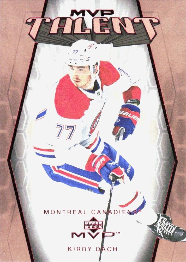 Kirby Dach #MT-3 Montreal Canadiens | 2023-24 Upper Deck MVP 20th Anniversary MVP Talent