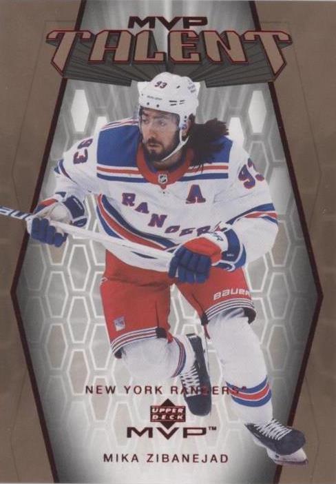 Mika Zibanejad #MT-41 New York Rangers | 2023-24 Upper Deck MVP 20th Anniversary MVP Talent