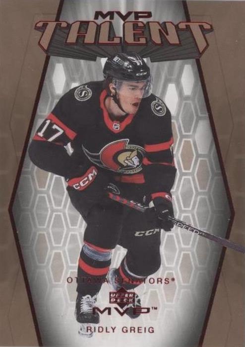 Ridly Greig #MT-52 Ottawa Senators | 2023-24 Upper Deck MVP 20th Anniversary MVP Talent