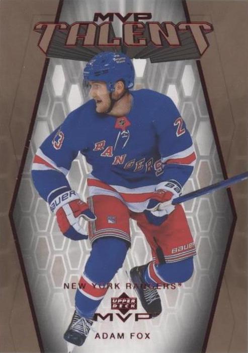 Adam Fox #MT-56 New York Rangers | 2023-24 Upper Deck MVP 20th Anniversary MVP Talent