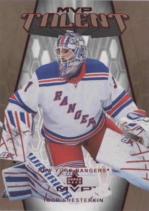 Igor Shesterkin #MT-74 New York Rangers | 2023-24 Upper Deck MVP 20th Anniversary MVP Talent