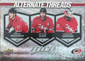 Andrei Svechnikov / Jaccob Slavin / Frederik Andersen #AT-13 | 2023-24 Upper Deck MVP Alternate Threads (front)