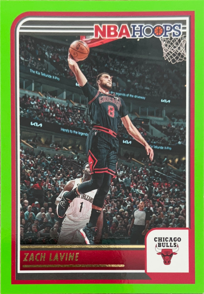Zach LaVine #26 Chicago Bulls Green Parallel | 2023-24 NBA Hoops