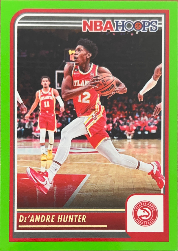 De'Andre Hunter #29 Atlanta Hawks Green Parallel | 2023-24 NBA Hoops