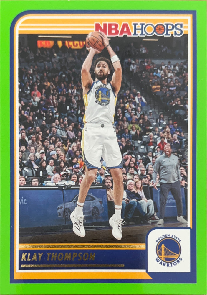 Klay Thompson #18 Golden State Warriors Green Parallel | 2023-24 NBA Hoops