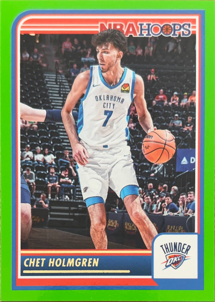 Chet Holmgren #24 Oklahoma City Thunder Green Parallel | 2023-24 NBA Hoops