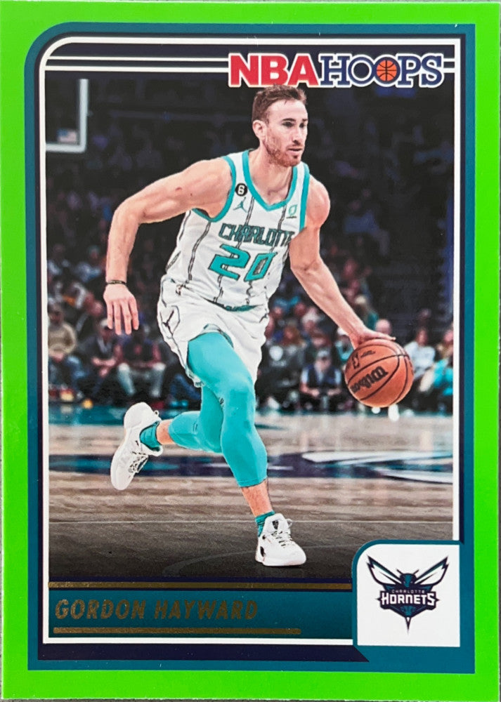 Gordon Hayward #32 Charlotte Hornets Green Parallel | 2023-24 NBA Hoops