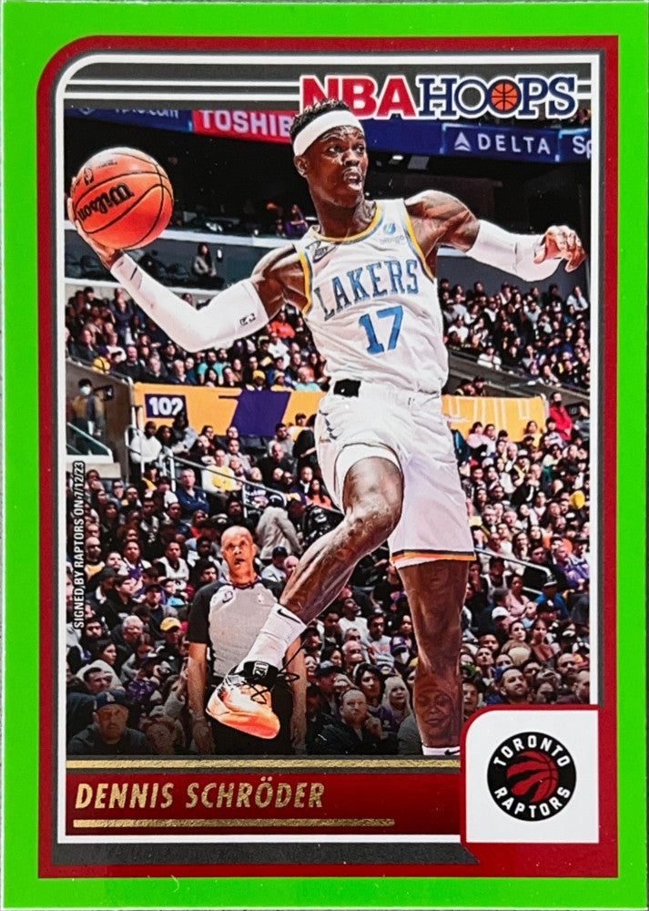 Dennis Schroder #77 Toronto Raptors Green Parallel | 2023-24 NBA Hoops